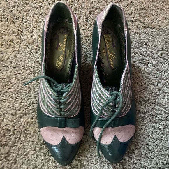 Poetic License Shoes - LAST CHANCE ❤️POETIC LICENSE LONDON❤️ tweed/leather wedges
